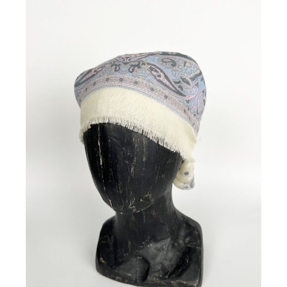 Vintage Fringe Bandana Scarf Headband Boho Hippie Bohemian Coastal Cowgirl Y2K - Picture 6 of 7